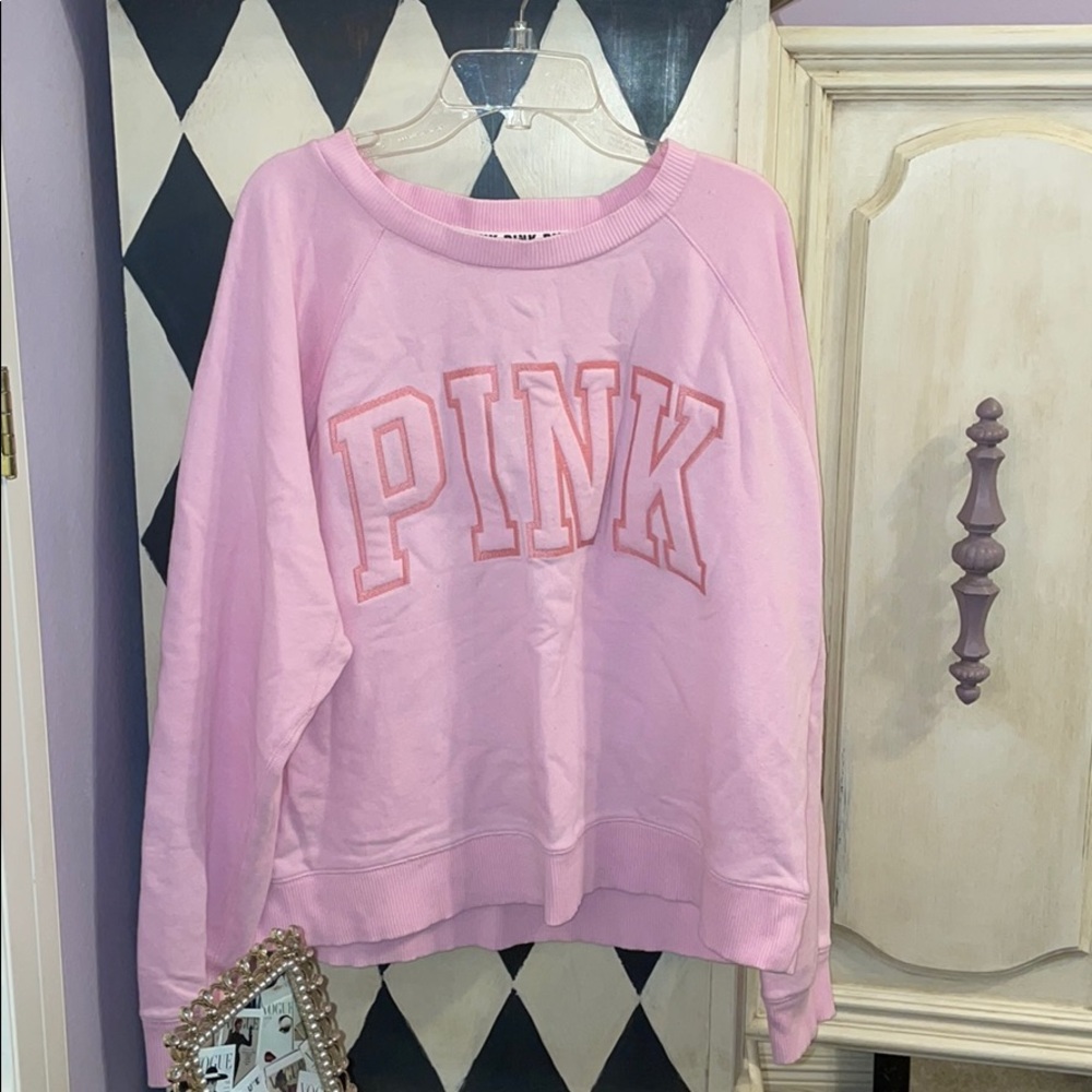 Pink crew neck